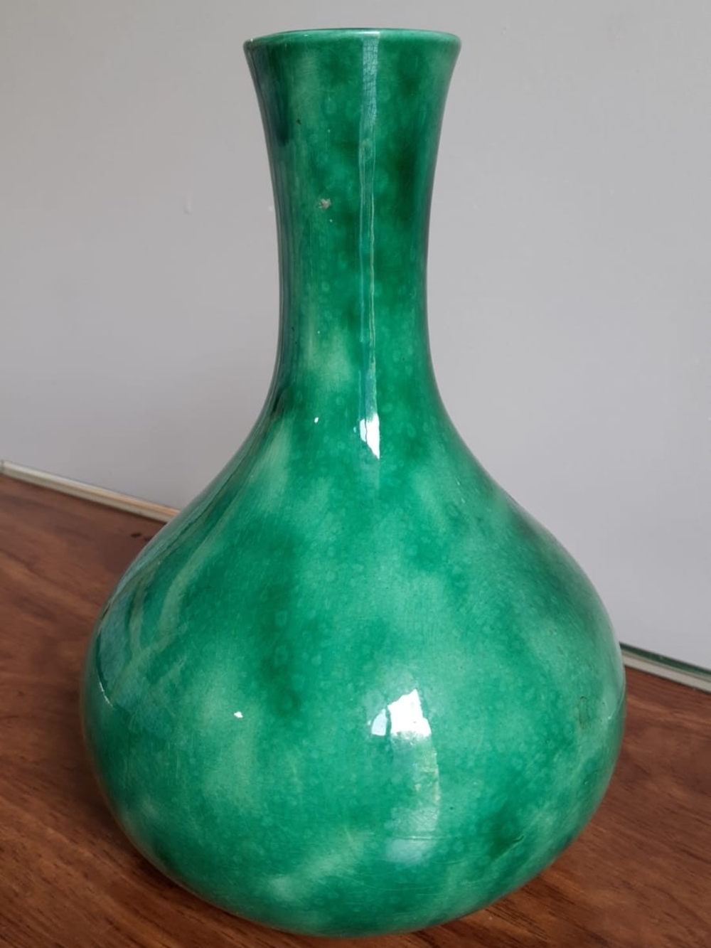 MCM Holland Mold Glossy Green Ceramic Vase